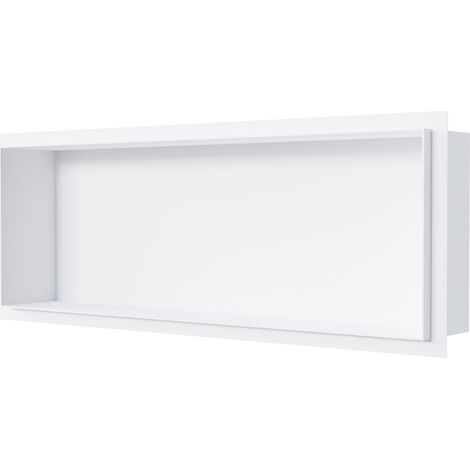Bernstein – Niche murale de douche encastrable acier inox 304 – Dimensions 20x60x10cm – Montage facile pour salle de bain moderne - NT206010X
