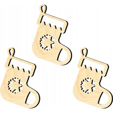 Weihnachtsbaumschmuck aus Holz Z23 3-tlg. (1/3)