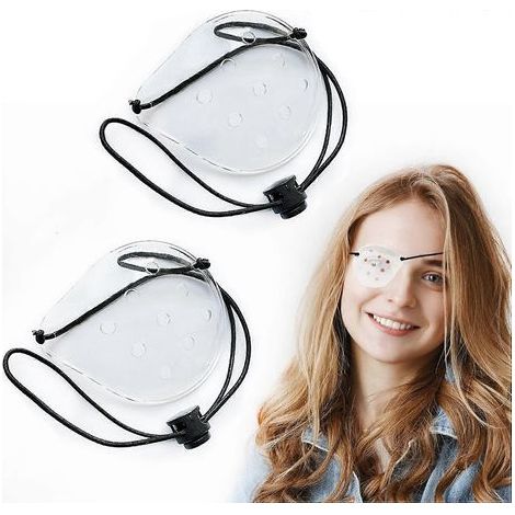 Protection oculaire - Cache-œil en plastique pour la protection des yeux (2 pièces) (1/5)