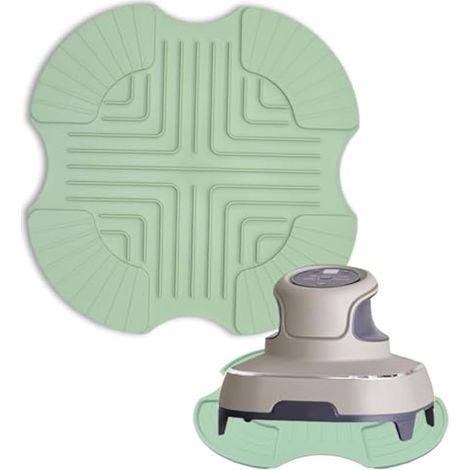 Jiozermi Dessous de plat en silicone pour friteuse Ninja Crispi, tapis universel résistant à la chaleur, design antidérapant, accessoire multifonction pour friteuse à air Ninja Crispi, compatible avec (1/5)