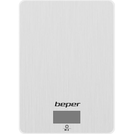 BEPER 90.131 Bilancia Cucina Digitale, 5 kg, Acciaio Inossidabile (1/5)