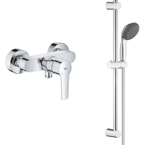 Pack mitigeur de douche Grohe Start 2021 avec ensemble de douche 2 jets GROHE chromé