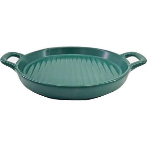 Gamelle en céramique verte pour chat, idéale pour soulager la fatigue des moustaches. Plateau peu profond et large pour nourrir votre chat. (1/5)
