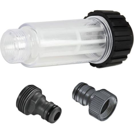 Filtre à Eau pour Nettoyeur Haute Pression Raccord 3/4" avec 2 Raccords Enfichables Filtre Anti-sable (1/5)