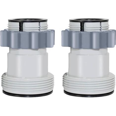 Adaptateur Tuyau Piscine 38mm et 32mm Raccord de Tuyau de Piscine pour Intex 10722 Bestway Coleman (Lot de 2) (1/5)