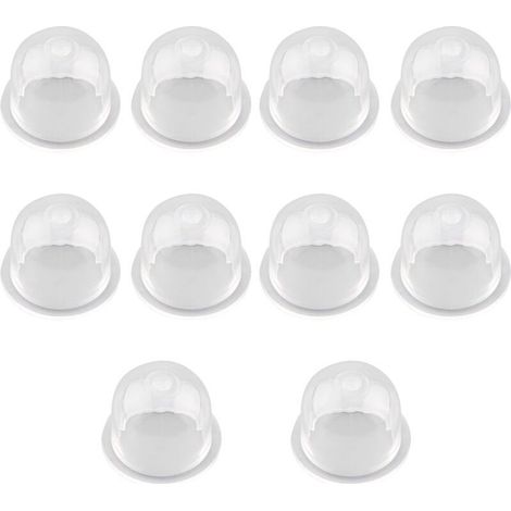10 Pcs Pompe d'Amorçage Pompe Ampoule, Carburateur Remplacer, Tondeuse à La Tronçonneuse Pompe à Essence Carburateur Pompe Universelle en Plastique Poire Piston Accessoires (1/5)