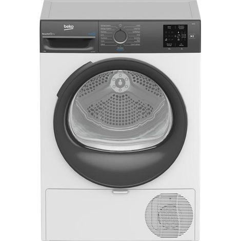 Beko – Sèche-linge frontal 9kg – Classe D – Pompe à chaleur – Fin différée – Dimensions : 85x60x60cm