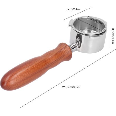 Porte-filtre pour machine à café domestique, poignée de filtre sans fond compatible avec le modèle B de la série Delonghi (1/5)