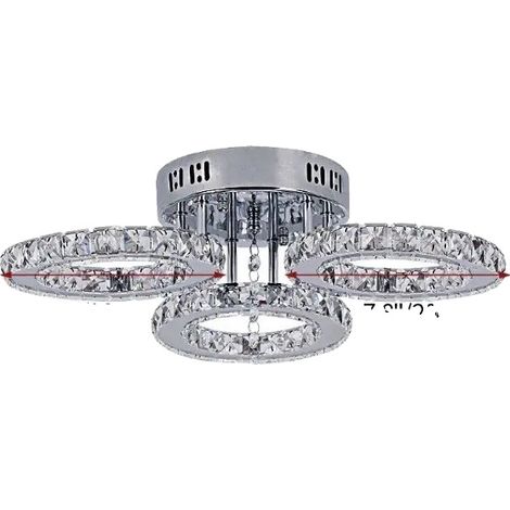 Plafonnier, LED, Design Élégant, Lumières C-3, Blanc chaud (1/2)