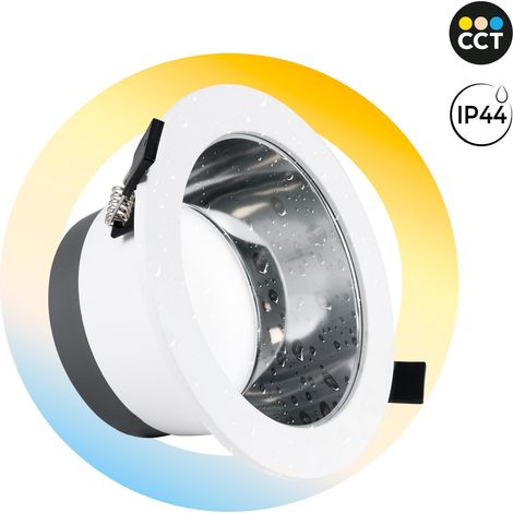 Downlight LED IP44 puissance réglable 10W/15W/20W - CCT -
