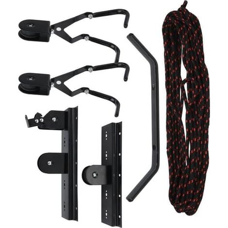 Porte-vélos de toit - Fdit - Support de garage - Acier - 4 blocs - Capacité 40-60 kg (1/4)