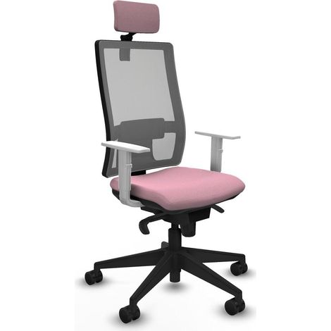 Piqueras y Crespo 4B066N2 Chaise de bureau rose moderne