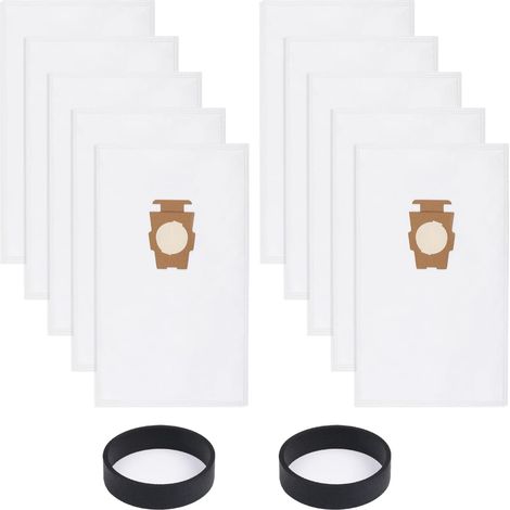 10 sacs aspirateur et 2 courroies compatibles Kirby 204811, 204814, 205811 style F, adaptés à tous les aspirateurs Sentria G et Avalir (10 poches + 2 sangles) (1/4)