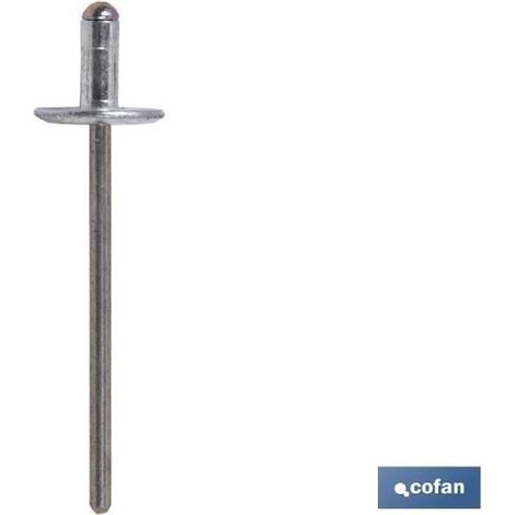 Pack 250 Remaches Ala Ancha Multigrip 4,8 x 16 mm