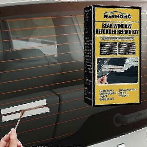 Kit de réparation compatible pour dégivrage de lunette arrière de voiture - Réparation à faire soi-même d'une grille chauffante rayée SP (1/5)