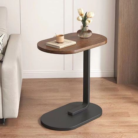 Table d'appoint pour canapé, petite table basse, mini table couleur crème, mini table de chevet minimaliste moderne pour mobil-home (1/5)