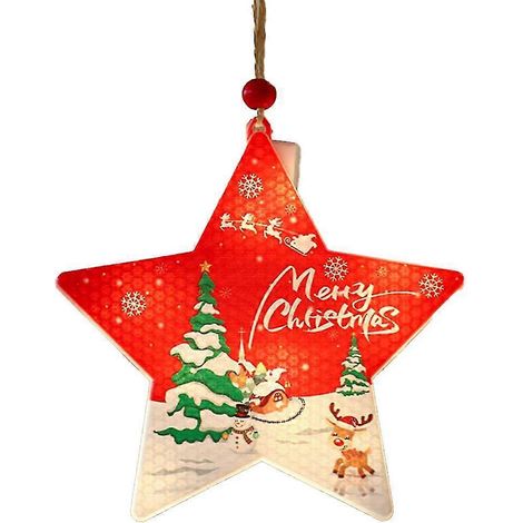 Lichterkette für Weihnachtshäuser, LED-Weihnachtsbaumschmuck zum Aufhängen, Weihnachtsdekoration für Feiertage und Partys (1/5)
