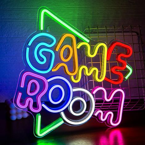 Panneau Neon Néon LED Lampe Enseignes Lumineuses Gamepad Neon Néons combinant gestes et manettes de jeu Lumineuse Neon Alimentée par (1/5)