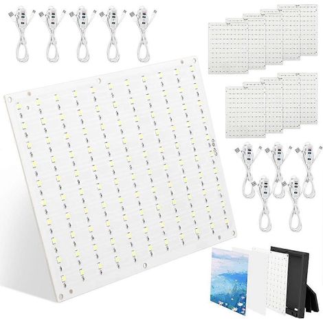 Kit de rétroéclairage LED lithophane 10 pièces pour les séries A1/A1 Mini/P1/P2/X1/H2, panneau lumineux PCB (1/5)