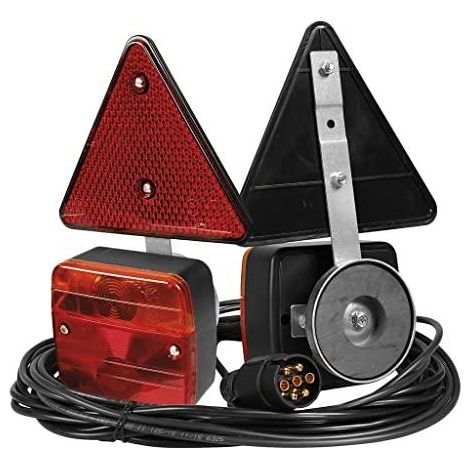 Kit di sicurezza per rimorchio con fari riflettenti