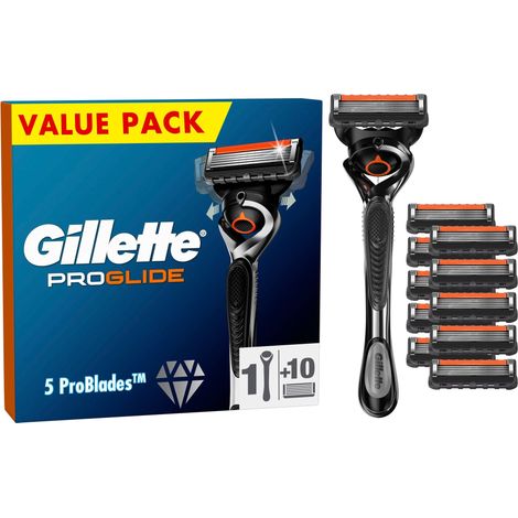 Gillette ProGlide Flexball 10er + Handstück Systemklingen 10er + Handstück