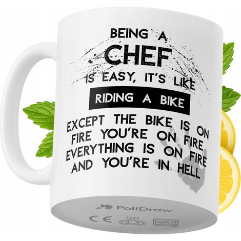 Lustige Tasse für Köche – Kaffee- oder Teetasse mit witzigem Textdesign – ideal für Geburtstage, Namenstage, Feiertage und besondere Anlässe. Hochwertige Tasse für Zuhause, Büro und Arbeit. Farbe: Wei (1/5)