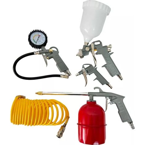 kit 5 utensili con attacco rapido per compressore d'aria system+ (1/4)