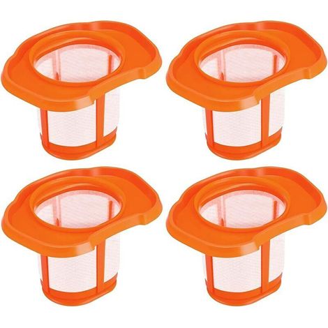 YMYNY Pack of 4 HHVKF10 replacement filters, compatible with Black + Decker handheld vacuum cleaners, for models HHVK320J10, HHVK515J00FF, HHVK515JP07