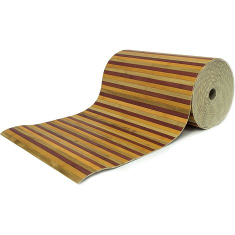 Tappeto Bamboo Passatoia Antiscivolo Degradè Colore Beige, misura50x50coloreBeige (1/2)