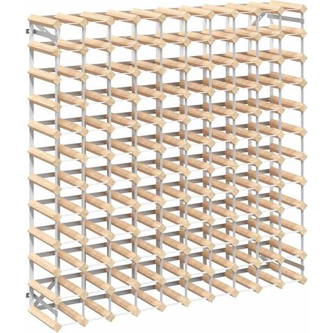 Maison Exclusive - Weinregal für 120 Flaschen Massivholz Kiefer