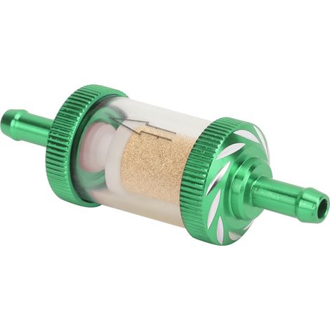 Filtre à essence pour moto, en ABS résistant à la chaleur, diamètre 6 mm, vert. (1/5)