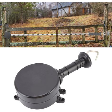 Elektrischer Zauntorgriff mit 5 m langem, einziehbarem Stromkabel aus verzinktem PP für Landwirtschaft und Gartenbau – Sicherheits- und Isolationszubehör (1/5)