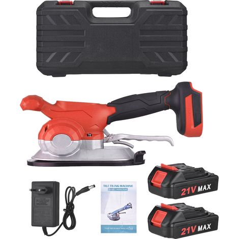 GARRYFIZH Nivellement Vibratoire pour Carrelage sans Fil, Machine Portable 21V Max avec 6 Vitesses Réglables et Haute Capacité de Chargement - Pour Décoration Intérieure, Prise EU
