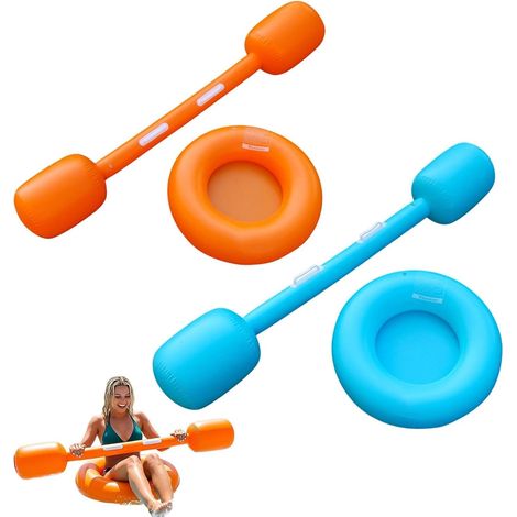 Giochi in piscina - Divertenti galleggianti gonfiabili per sport acquatici per adulti Set completo per giostre acquatiche Per l'estate all'aperto, lago, fiume, spiaggia, giardino, nuoto (1/5)