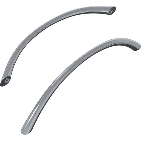Handle 2 pcs Silver 107 x 3.6 x 23 mm Stainless Steel vidaXL