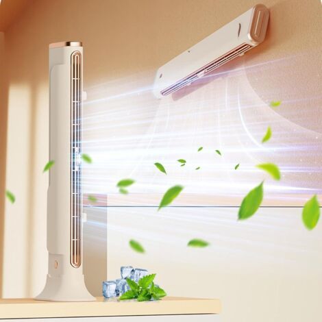 Green Mobility-Ventilateur de bureau sans pales – Ventilation silencieuse et réglable – Design compact pour espaces réduits – Vent directionnel ajustable (1/4)
