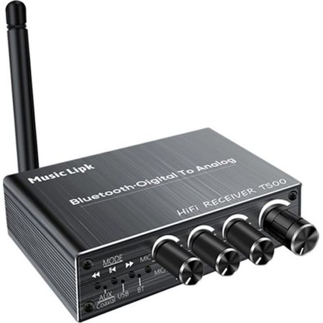 Récepteur Audio DAC Bluetooth 5.3 Convertisseur Numérique Vers Analogique 3,5 mm AUX/RCA/CoAxial/USB Adaptateur Sans Fil Karaoké U (1/4)