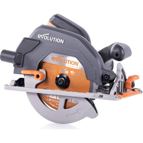 Evolution Power Tools - R185CCSX+ Sega Circolare Multi-Materiale 185 mm Compatibile con Binario Guida (Pacchetto Plus con Custodia da Trasporto), 230 V (1/5)