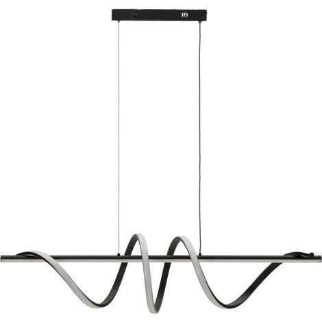 Suspension LED "Spiral" 101cm Noir (1/5)