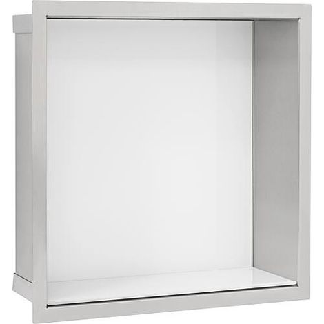 Niche murale lxhxp: 324x324x150 mm paroi arrière verre blanc (1/2)