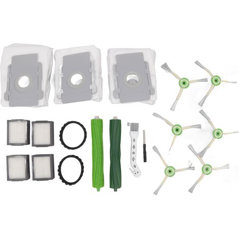 Kit de repuestos para aspiradoras robot Roomba i7/i6/i8/i3+/E5/E7: cepillo, filtro HEPA, bolsa para el polvo, ruedas (14 piezas). (1/5)