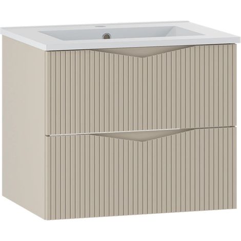 Mueble lavabo individual encastrado 60cm Tao Cachemira (1/4)