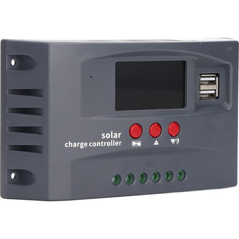 Régulateur de Charge Solaire MPPT 10A 12V/24V avec Affichage LCD Couleur pour Batterie (1/5)