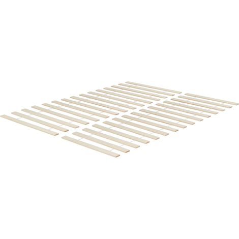 Set of 2 Slatted Bed Bases BLANZAC 90 x 200 cm (EU Single)