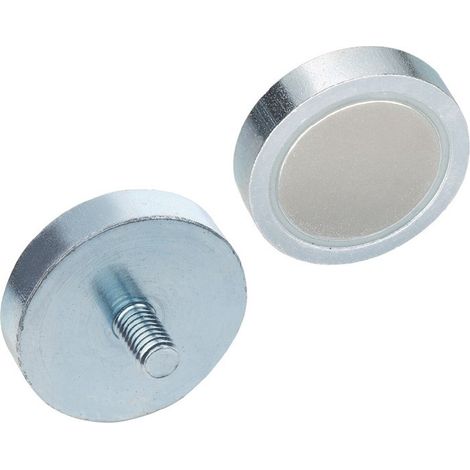 Imán de sujeción GN 50.3 d1 20 ± 01mm d2 M 6mm neodimio hierro boro ND GANTER (Por 5)