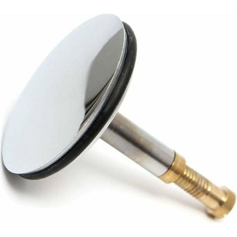 Bouchon De Baignoire - Diamètre 43 Mm - Hauteur Réglable 50 À 55 Mm - En Laiton Chromé - Pour Baignoire Standard - 1 Pièce (1/5)