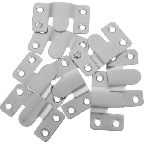 Lot de 8 supports de cadre photo encastrés en acier (1/5)