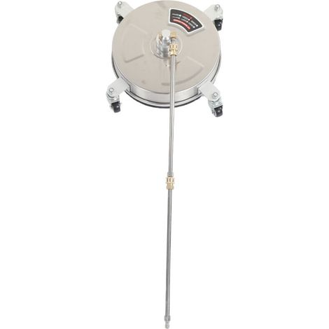 13-inch, 4000 psi high-pressure surface cleaner with 4 wheels and 2 extension poles (1/5)