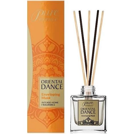 Difusor de fragancias - aroma oriental de almizcle Pure Essense - relajación y frescura para el hogar - con varillas de 75 ml (1/5)