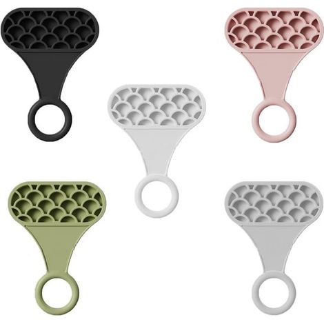 5 piezas - Elevador de tapa de inodoro - Asa para tapa de inodoro - Accesorios de baño - para oficina, escuela, hogar, hotel (1/5)